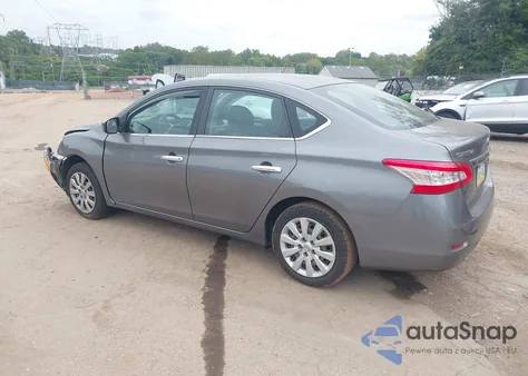 2015 Nissan Sentra S z USA, uszkodzony, nr VIN 3N1AB7APXFY303596